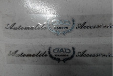 2pcs Metal Silver Dad Garson Vip Jdm Jp Car Emblem Badge Decals Sticker