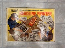 Vintage Emenee Headline Printer Newspaper Maker Toy For Kids