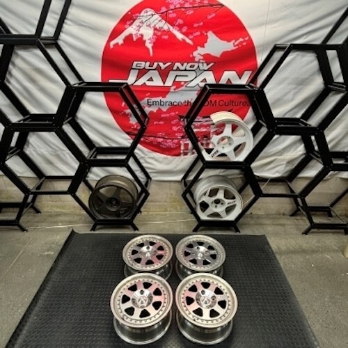 MUGEN M7 15x6.5J +45, 4Hx114.3 Silver Used set of 4pcs Wheels | eBay