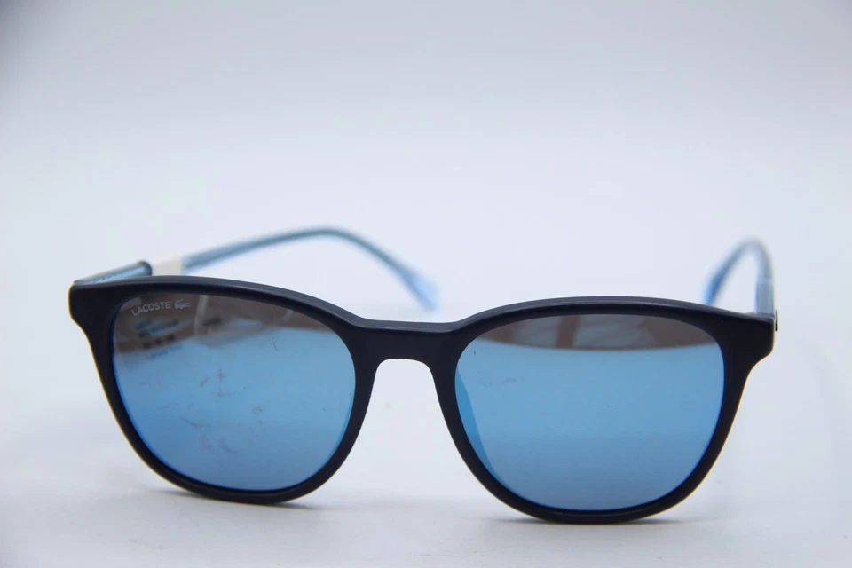 GAFAS DE SOL LACOSTE L864S 424 AZUL MARINO ESPEJADO AUTÉNTICO DISEÑADOR 53-18 Foto 2 de 4