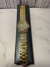 Men Hip Hop Iced Gold PT Rapper's Bling Luxury Lab Diamond Clubbing Metal Watch