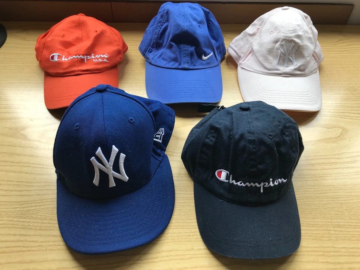 STOCK LOTTO CAPPELLO CAP CAPS VINTAGE NY New York YANKEES CHAMPION NIKE NBA MLB
