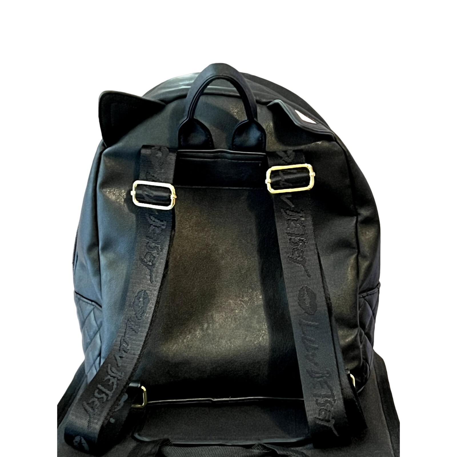 Betsey Johnson Black Cat Backpack with Gems Excellent Gem