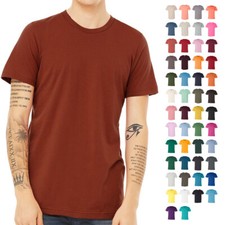 T-shirt Bella + Canvas unisex fine jersey cotone filato ad anello vestibilità al dettaglio 3001