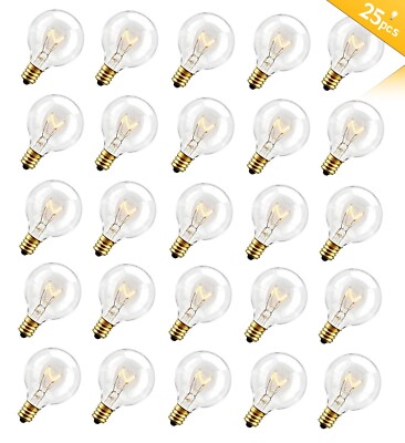 7 Watt Klar G40 Glühlampe Globe Ersatzbirne mit E12 Sockel