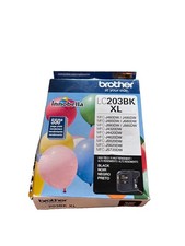 Genuine Brother LC203BK XL High Yield Ink Cartridge - Black Sealed Expires 2024