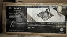 Elkay Crosstown 20 Gauge Stainless 15x15x7 Two Hole Dual Mount Bar Sink -NO SHIP