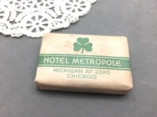 Antique Metropole Hotel Chicago Soap Bar Al Capone Residence World's Fair 1933