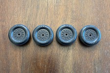 BSA Official Pinewood Derby Set of 4 Black Plastic Wheels Made in USA