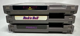 Pinball + Pinbot + Rock N Ball Nintendo NES Game Bundle Tested Authentic