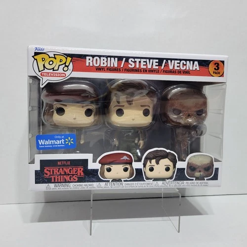 Funko Pop! Vinyl Stranger Things Robin Steve Vecna 3 Pack Walmart Exclusive