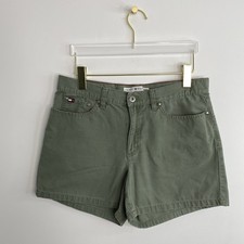 Vintage Tommy Hilfiger Women s Size 6 Green Casual Y2K Shorts