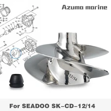 Jet ski Impeller Fit Sea Doo SPARK 2up 3up ACE 900 Replace For Solas SK-CD-12/14