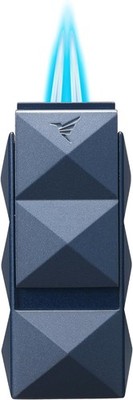 Quasar II Double Flame Torch Lighter with Punch (Navy)