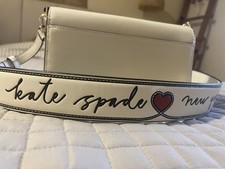 Kate Spade Madison Small Flap Crossbody Meringue Saffiano Leather KC586 $299 