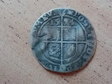 1594 Elizabeth I Hammered Silver Sixpence MM Woolpack 2.582g CODRAWER2