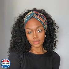 AQOKKA Extra Wide Headbands for Women Large Turban Headband Non Slip Boho Ela...