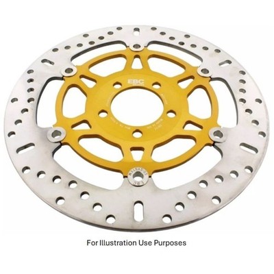 EBC S/Stahl Schwimmer Vollkreis Bremsscheibe FRHS für Kawasaki Z 1000 ZR1000 2003-06