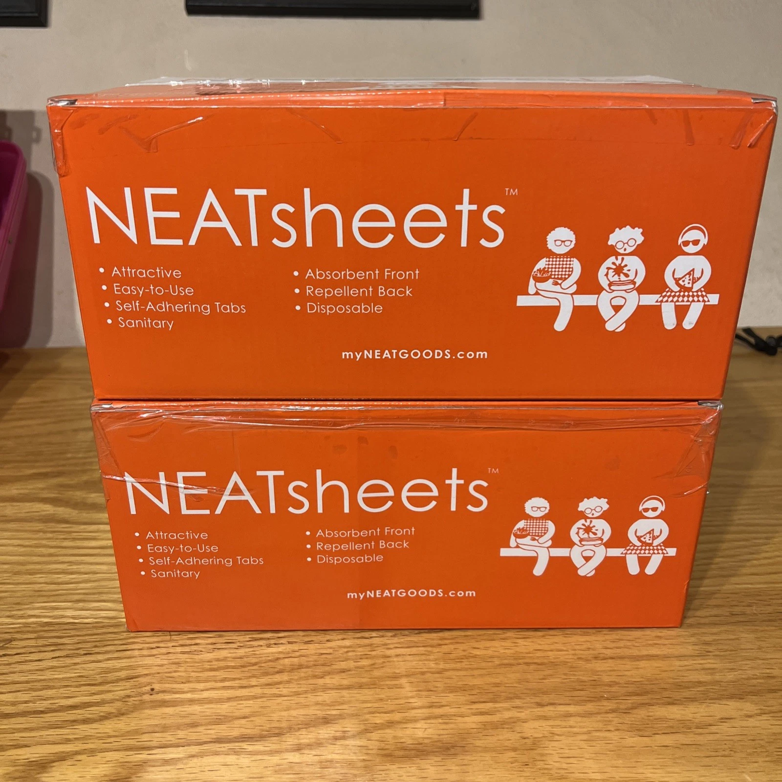 2 Boxes Disposable Bibs for Adults, Kids & Elderly Senior | Adhes Tab napkin
Opens in a new window o