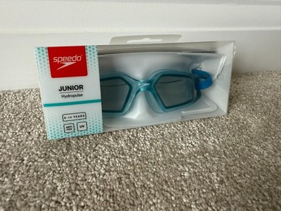 Neu Speedo Schwimmbrille blau Kind Kind Junior Hydropulse Hydro Pulse 6-14 UV