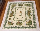 English Countryside Designed w/ Wild Animals Linen Cotton Tablecloth 50” X 60” — photo 2