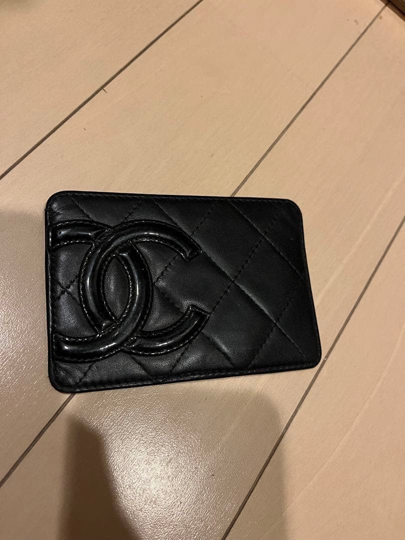 Chanel Cambon Line Quilted Card Case Black thumbnail 2