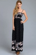Black  Floral Maxi Dresses New