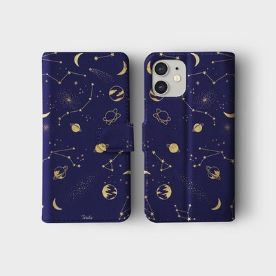 Personalised Wallet Phone Case for iPhone 17 16 15 14 13 Pro Max Galaxy Planet
