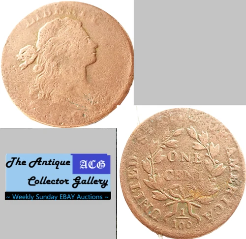 1800-P Large Cent — photo from the most recent tracked eBay sale