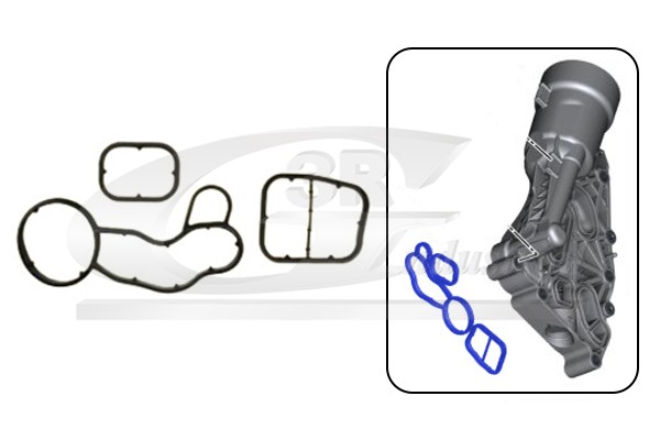 5x ✅Fits 3RG 76105 OIL COOLER GASKET (3PCS) BMW  ⭐UK Seller⭐