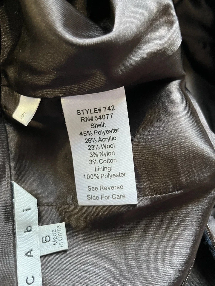 Falda a cuadros forrada con pliegues CAbi Dark Academia para mujer - 6 Foto 4 de 4