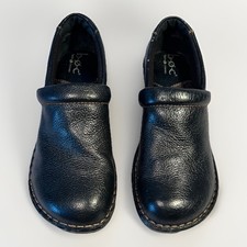 b.o.c Born Womens Mules Shoes Size 8 Dark Brown Leather Clogs Slip-on