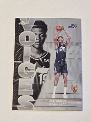 2025-26 Topps Chrome #VS-10 Ace Bailey Voices Rookie RC Jazz