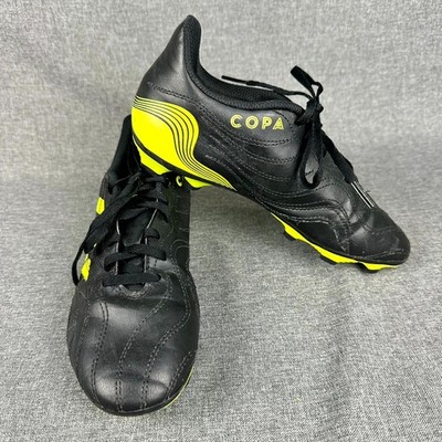 Adidas Copa Sense 4 FX1965 Men's US 5 Black Solar Yellow Low Top Football Boots