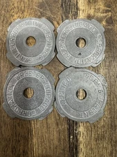 (4) Vintage Webster Chicago Corporation 45 RPM 7-Inch Metal  Record Adapter