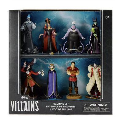 Disney Parks Villains Figure Set Toy Evil Queen Maleficent Cruella