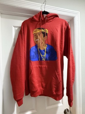 Westside Gunn Griselda OG  Flygod  Hoodie Champion GxFR Size Large red PREOWNED