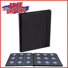 360 CARDS POCKET BINDER BOOK Trading Card Holder Album Collection Folder Black