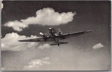 1942 CHICAGO AND SOUTHERN AIR LINES Advertising Postcard Airplane Aviation