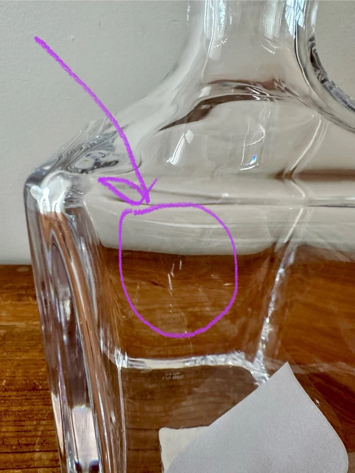 "Rara jarra de whisky de cristal Lenox Kate Spade New York Gin Rummy 11,5""H" Foto 3 de 4