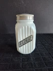 Vintage Hocking Glass Vitrock Milk Glass Flour Shaker / Canister