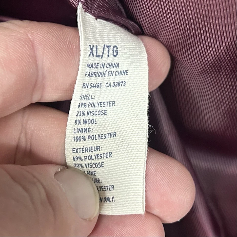 Спортивное пальто American Eagle Outfitters XL темно-синее на двух пуговицах из полимерной смеси - Изображение 4 из 4