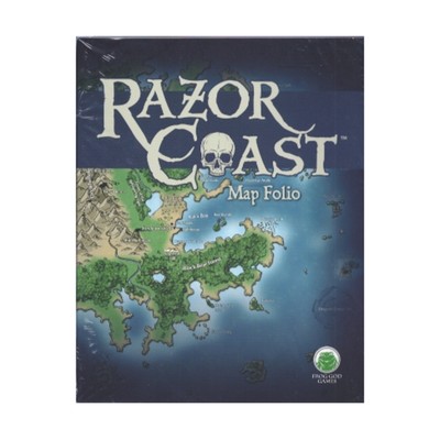 Frog God Swords & Wizardry Razor Coast - Map Folio (System Neutral) SW (New)