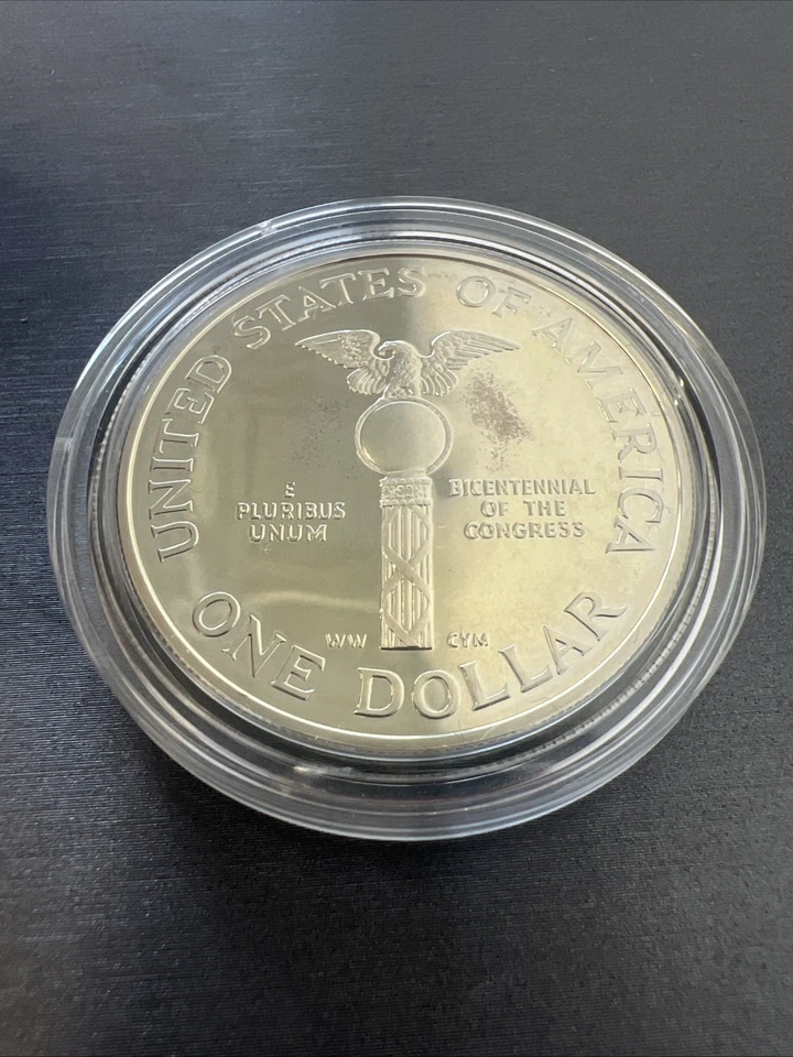 1989-S Proof Congressional Commemorative Silver Dollar $1 #1689 - Image 4 of 4
