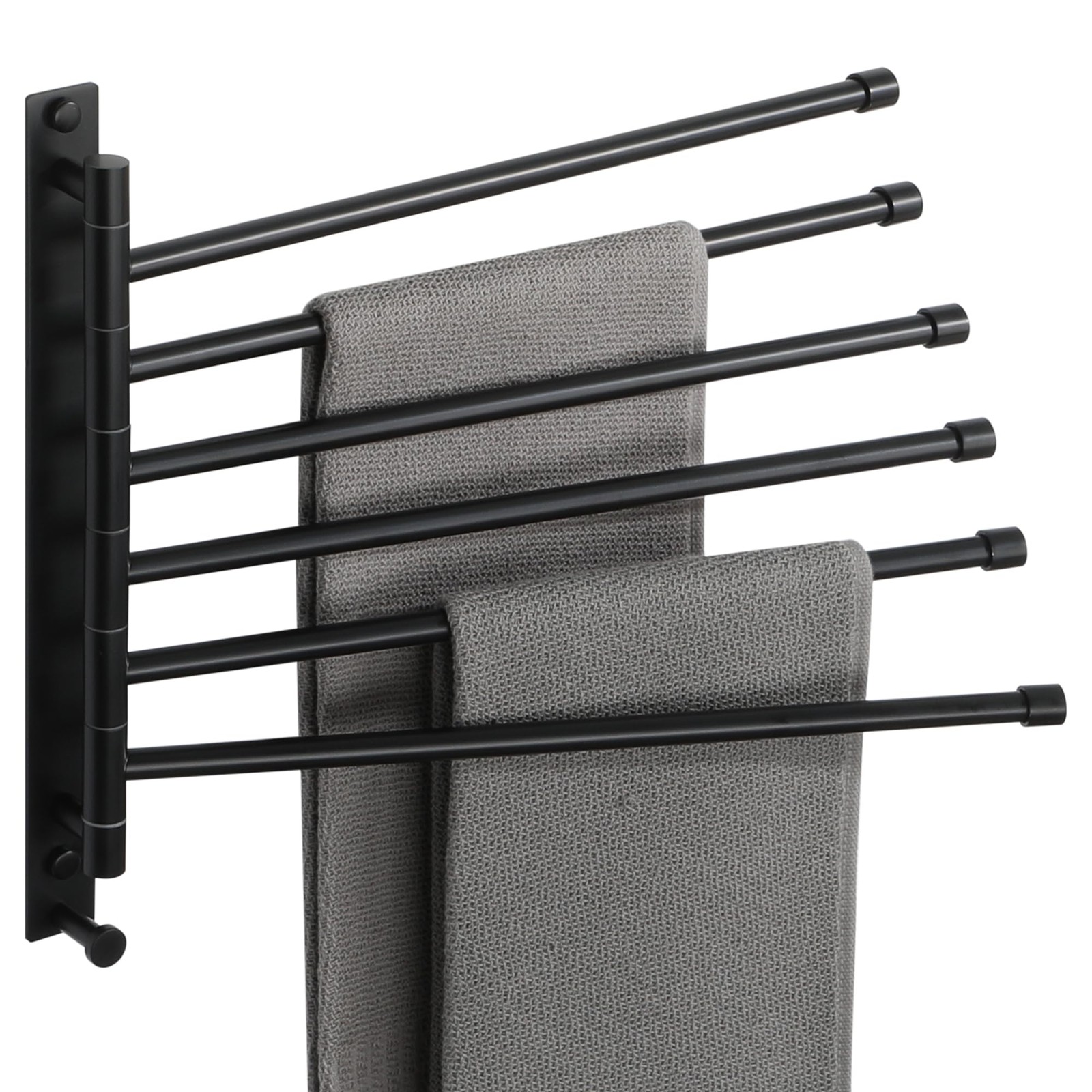 Rack, Sus304 Stainless Steel 6 Arms Towel Bar, Space Saving 