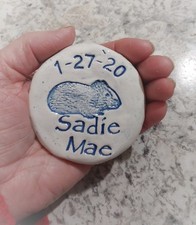 Guinea Pig Memorial Stone Personalized 2 Images to choose from Measures 2.5 to 3