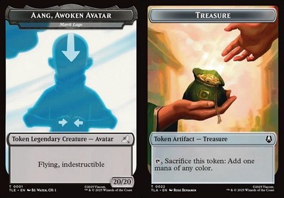 MTG Avatar TOKEN Aang, Awoken Avatar (Marit Lage) #0001 Treasure #0022