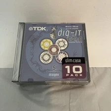 10 Pack TDK CD-R Dig It Brand New Sealed 