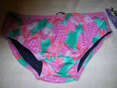 SPEEDO - GOOD VIBE COLLECTION - ''PINEAPPLE SLICE'' TROPICAL!   SIZE 36 - NWT!!