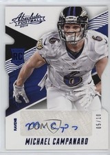 2014 Panini Absolute Rookie Auto Spectrum Platinum 5/10 Michael Campanaro b8h